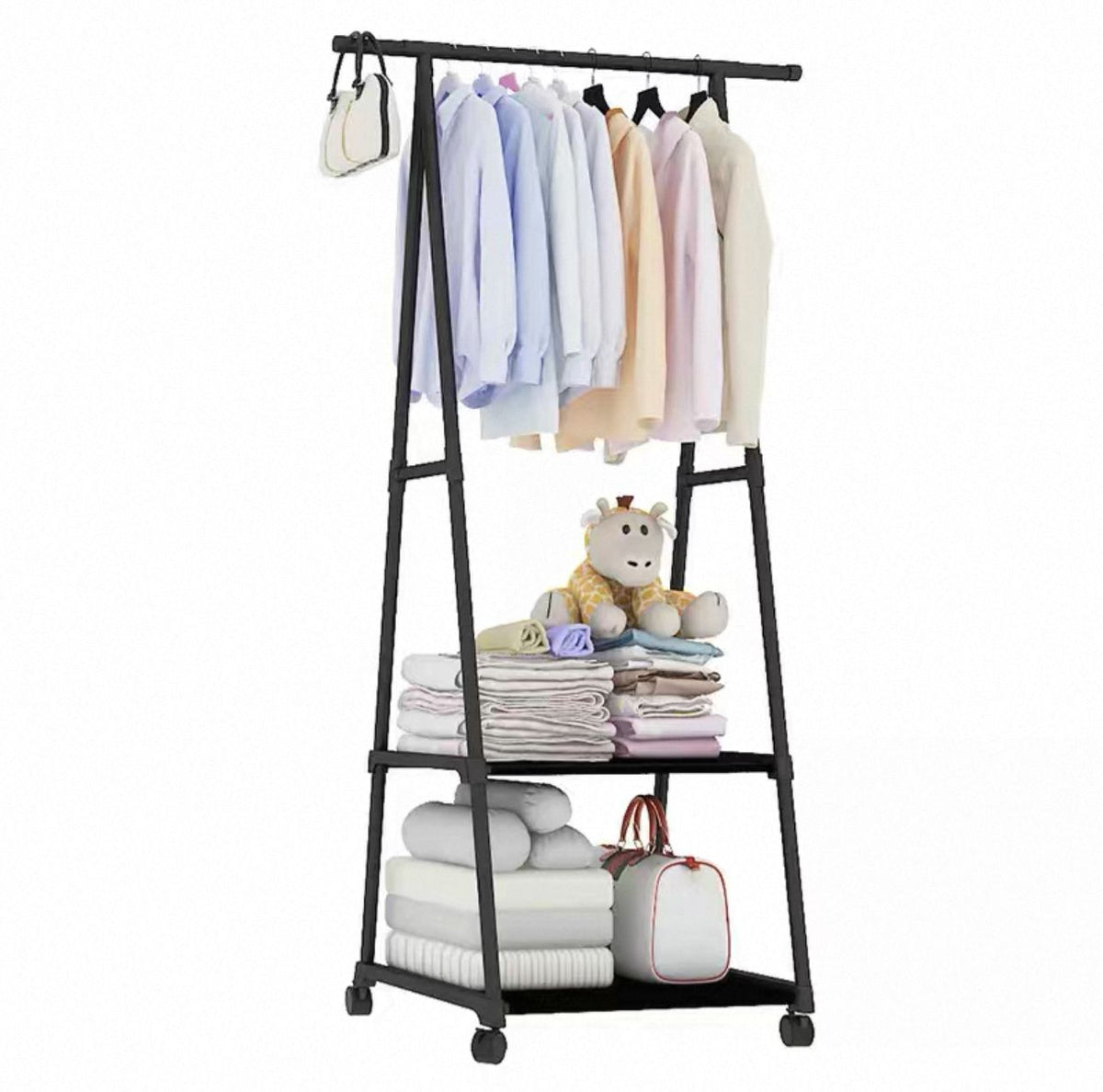 Multifunctional Movable Coat Rack