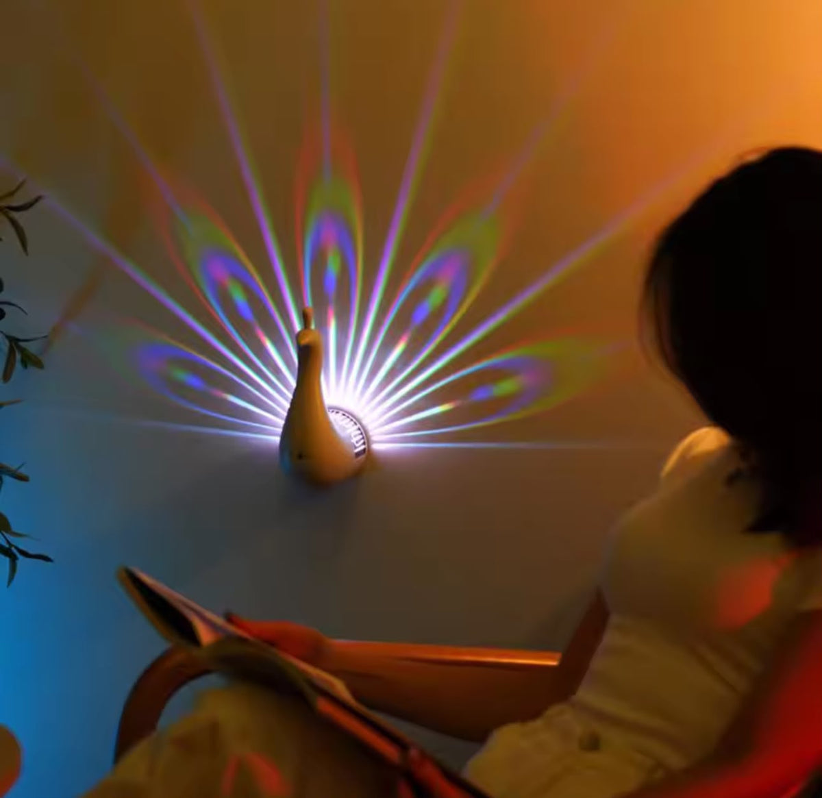Peacock Projector Lamp