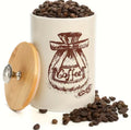 3 pcs Vintage Retro Metal Containers with Lids Coffee Tea Sugar Set Bamboo Top Sealed Cans Box
